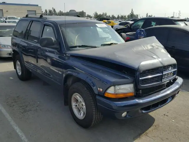 1B4HR28Z3YF222044 — 2000 Dodge Durango, Передняя часть (Front End), фото до ремонта