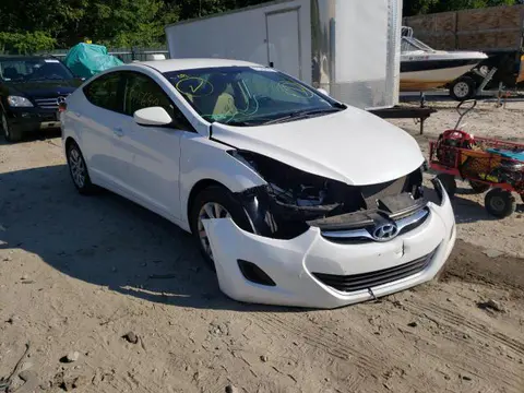5NPDH4AE6CH141755 — 2012 Hyundai Elantra GLS, Передняя часть слева (Left Front), фото до ремонта