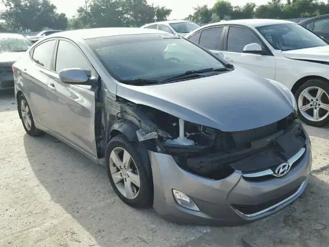 KMHDH4AE3DU932005 — 2013 Hyundai Elantra, Передняя часть (Front End), фото до ремонта