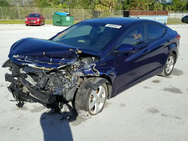 5NPDH4AE2DH207994 — 2013 Hyundai Elantra, фото 2 с аукциона Аукцион 21.03.2018, Передняя часть