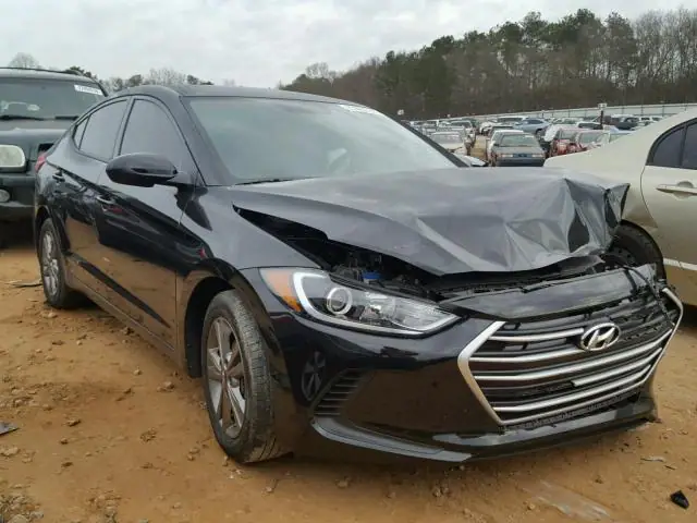 5NPD84LF1HH042662 — 2017 Hyundai Elantra, Передняя часть (Front End), фото до ремонта