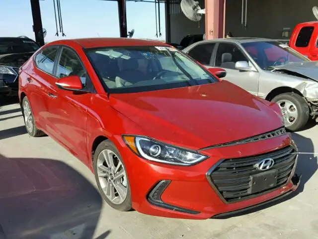 5NPD84LF1HH012190 — 2017 Hyundai Elantra, Передняя часть (Front End), фото до ремонта