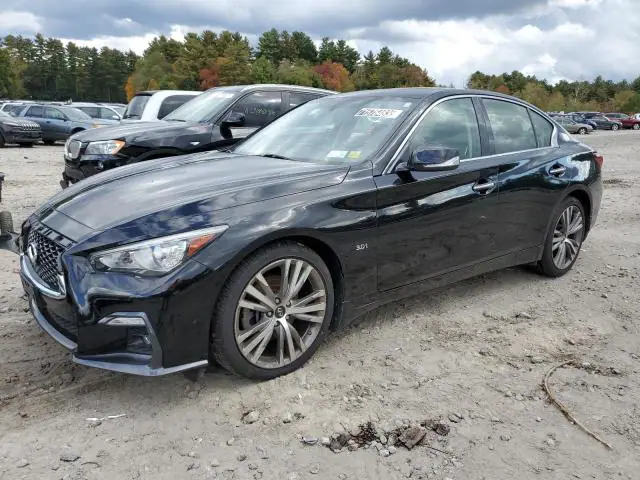 JN1EV7AR9JM436968 — 2018 Infiniti Q50 LUXE, Передняя часть (Front End), фото до ремонта