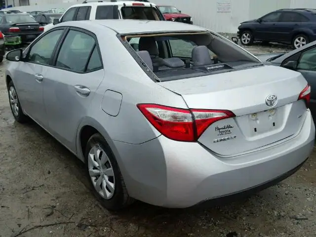 5YFBURHE4GP553784 — 2016 Toyota Corolla, фото 3 с аукциона Аукцион 18.12.2017, Задняя часть