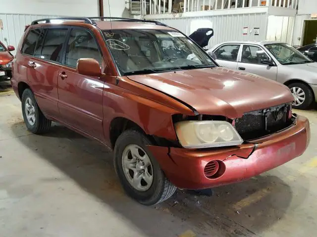 JTEGD21A830050036 — 2003 Toyota Highlander, Передняя часть (Front End), фото до ремонта