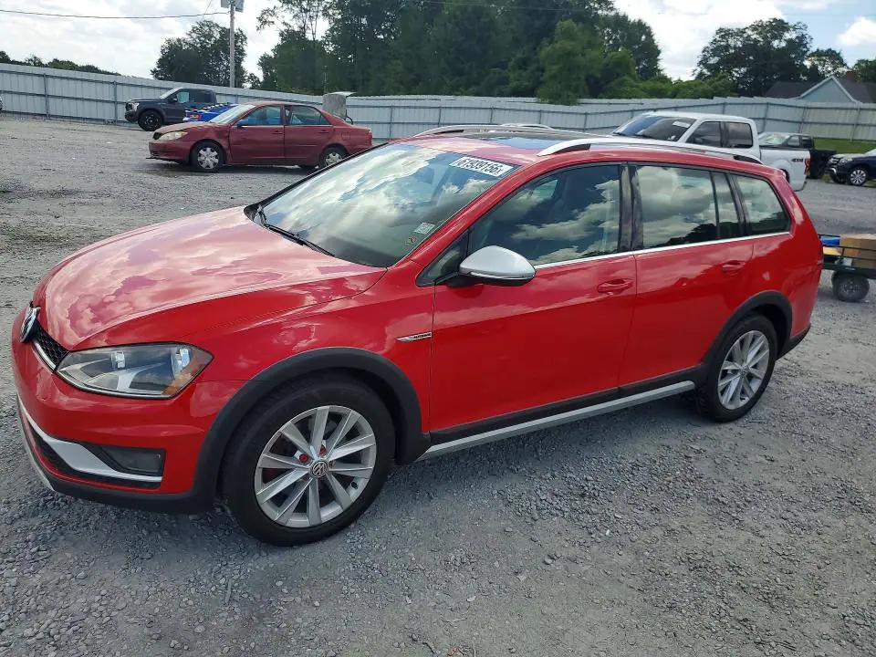 3VWH17AU4HM525854 Volkswagen GOLF Alltrack 2017 — повреждение Задняя часть, фото до ремонта