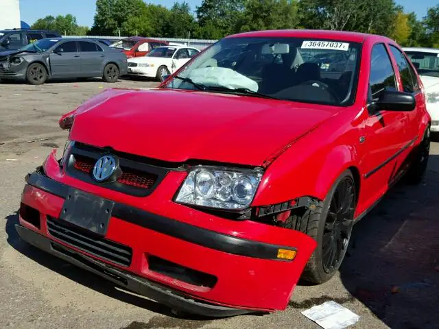 3VWSC29M9YM099425 — 2000 Volkswagen Jetta, фото 2 с аукциона Аукцион 06.02.2018, Передняя часть