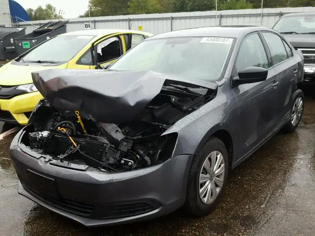 3VW2K7AJ9EM306473 — 2014 Volkswagen Jetta, фото 2 с аукциона Аукцион 13.02.2018, Передняя часть